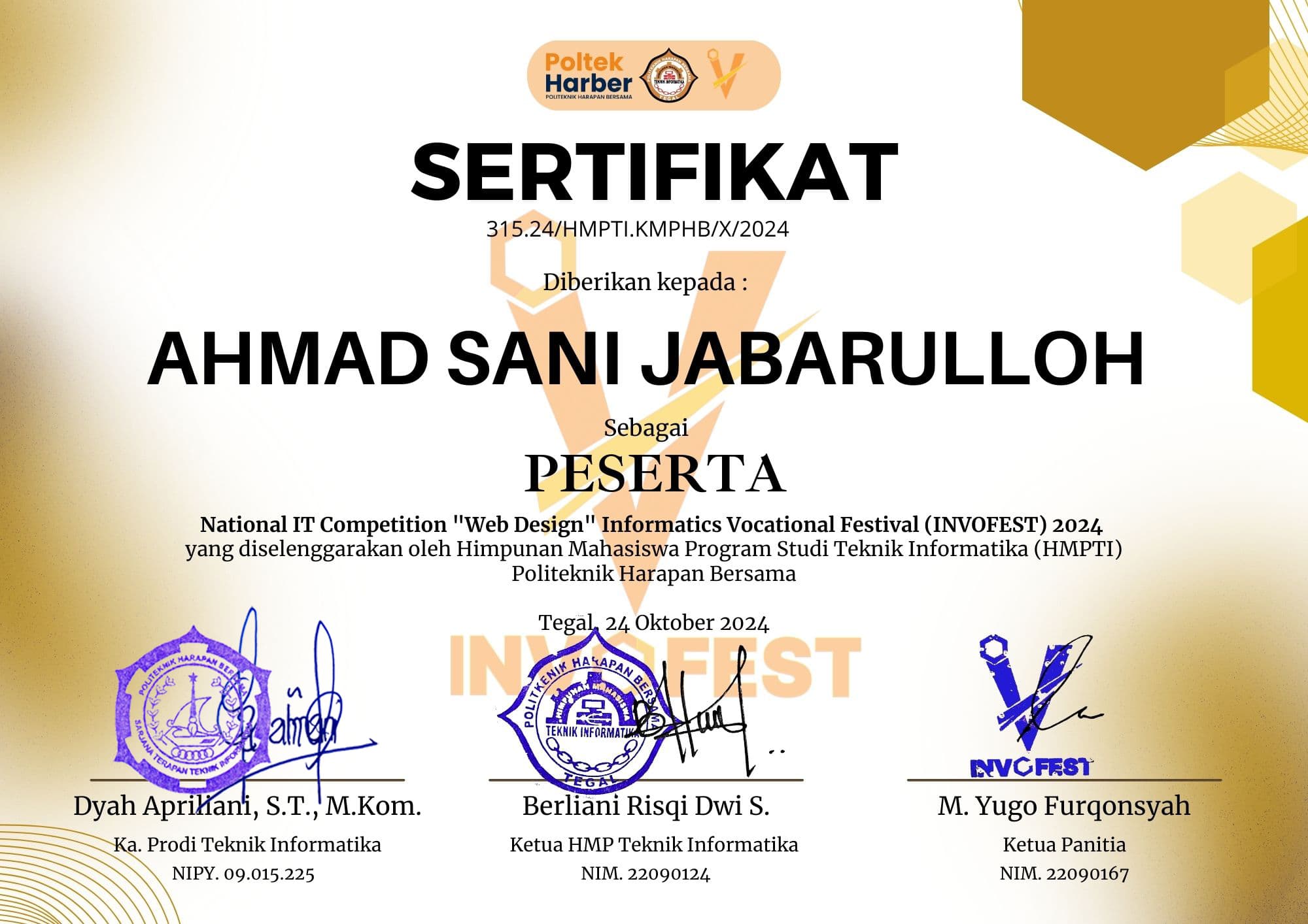 Certificates