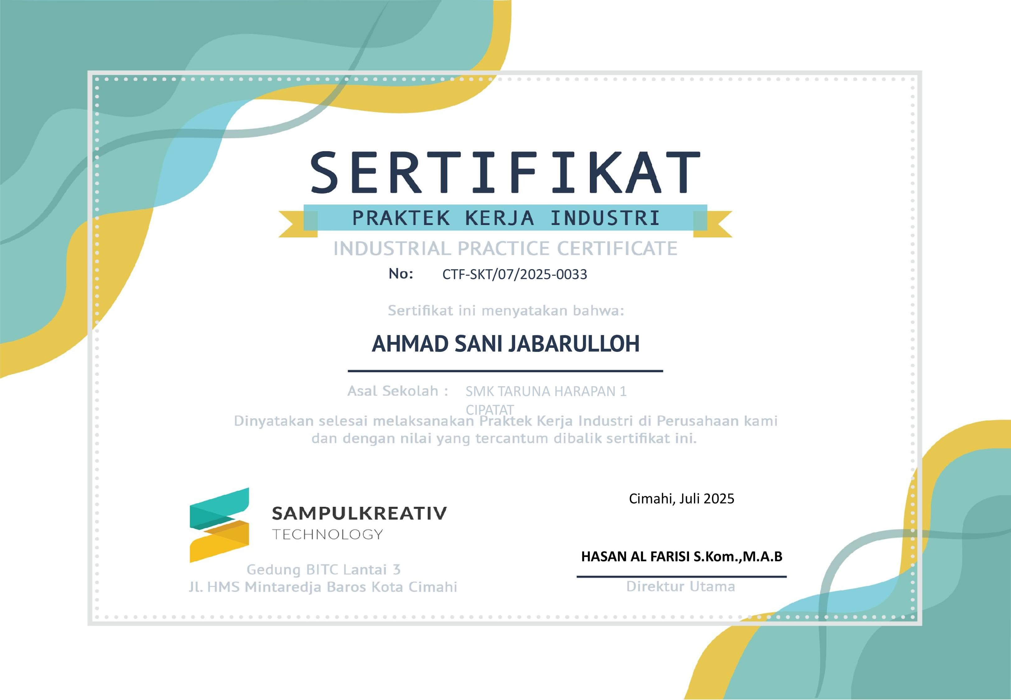 Certificates